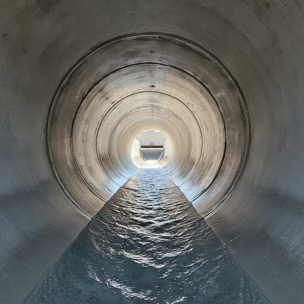 Clean open drain pipe after hydro-jetting