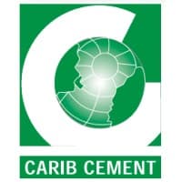 Green Carib Cement logo featuring a stylized globe inside a large white letter C.